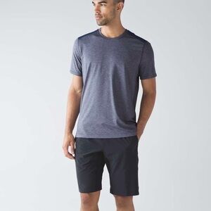 lululemon athletica|Train and Gain Short Sleeve,Heathered Hero Blue,Size XL -GUC